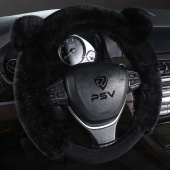 Оплетка на руль иск. мех PSV MISHKA Premium (Черный) M