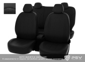 Чехлы Mazda CX-5 II 2017-> (Active, Supreme) 40/20/40 задняя спинка, черная экокожа + черная алькантара "Оригинал"