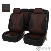 Чехлы PSV Imperial Next (Черный-Коричневый), экокожа