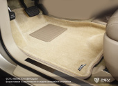 Коврики BMW X5 (E53) 1999-2006 г. - 3D бежевый "Tufted"
