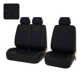 Чехлы PSV Elegant Next TRANSIT (Черный/Ромб синий/отстрочка синяя), ромб + экокожа