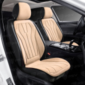 Накидки A001PL237 FRONT (Бежевый), на переднее сиденье (1 шт.), алькантара