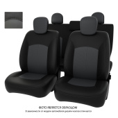 Чехлы Honda Civic VIII 2005-2011 г. - Sd черно-серая экокожа *Оригинал*