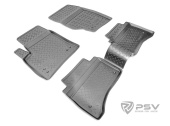 Коврики VW Touareg I 2002-2010 г. - борт. сер "АВС"
