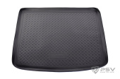 Коврик багажника VW Touareg I 2002-2010 г. - борт. чер "АВС"   