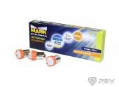 Светодиод 12V T15 3LED BA15S (1 упак./10 шт.) оранжевый 12T15-O\3LED (стоп, габарит) "Маяк"