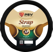 Оплетка на руль  PSV STRAP Fiber (Черный) М, экокожа