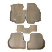 Коврики VW Golf V / VI / Jetta 2003-2012 г. - 3D бежевый "Kagu"