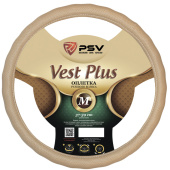 Оплетка на руль  PSV VEST (EXTRA) PLUS Fiber (Бежевый) М, экокожа