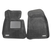 Коврики BMW 5 (E60) 2003-2010 г. - 3D Серый "Tufted", 2 передние части