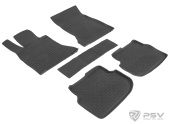 Коврики BMW 5 (F10) 2010-2013 г. - резиновый с выс. борт. "Seintex"   