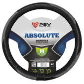 Оплетка на руль PSV ABSOLUTE (Серый) M,экокожа+велюр