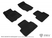 Коврики VW Passat B8 2014-> 3D черный "Seintex"  