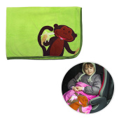 Плед - подушка Little Car - Monkey 100х80 зеленый