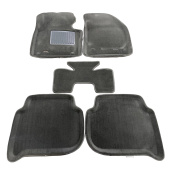 Коврики VW Touran I 2003-2010 г. - 3D серый "Tufted"