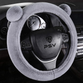 Оплетка на руль искусственный мех PSV MISHKA Lux (Серый) M