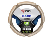 Оплетка на руль PSV RACE (Бежевый) M, экокожа + алькантара