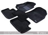 Коврики BMW 3 (E46) 1998-2006 г. - 3D борт. чер "Royal Magic Mat"