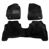 Коврики Hyundai Santa Fe II 2006-2010 г. - 3D черный "Royal Magic Mat"