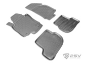 Коврики VW Golf Plus I 2005-2009 г. - борт. чер "АВС"