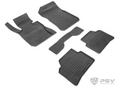 Коврики BMW 3 (E90) 2005-2012 г. - резиновый "Сетка" (к-т) "Seintex"  
