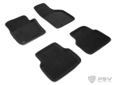 Коврики VW Tiguan I 2007-2016 г. - 3D черный "Seintex"   