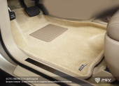 Коврики BMW 1 (E87) 2004-2011 г. - 3D бежевый "Tufted"