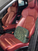Подушка под спину поясничная PSV Bodhi ALCANTARA Pillow (Зеленый), 1 шт., алькантара