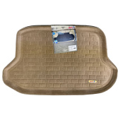 Коврик багажника Honda CR-V II 2001-2006 г. - 3D бежевый "Tufted"