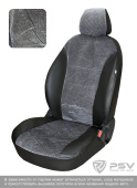 Чехлы VW Polo V 2009-2020 г. - Sd спл. серый флок "БРК"