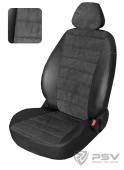 Чехлы Ford Transit 2006-2015 г. - 3 места, черный аригон "Автопилот"