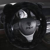 Оплетка на руль искусственный мех PSV MISHKA Extra (Черный) M