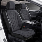 Накидки A001PL237 FRONT (Темно-Серый), на переднее сиденье (1 шт.), алькантара