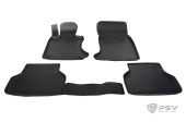 Коврики BMW 5 (E60) 2003-2010 г. - борт. чер "АВС"    	