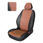 Чехлы Chevrolet Cruze I 2009-2015 г. - черно-коричневый аригон "Классика"
