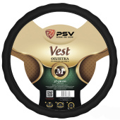 Оплетка на руль  PSV VEST (EXTRA) Fiber (Черный) М, экокожа