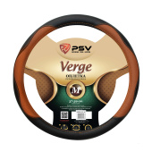 Оплетка на руль  PSV VERGE Fiber (Черно-Коричневый) M, экокожа