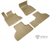 Коврики BMW X5 (F15) 2013-2018 г. - борт. беж "АВС"