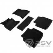 Коврики BMW 7 (F02) 2008-2015 г. - 3D черный "Seintex"   