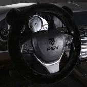 Оплетка на руль иск. мех PSV MISHKA Lux (Черный) M