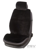 Накидка PSV искусственный мех Mutton 118х55 / 25х32 черный 1шт.