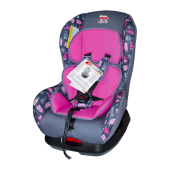 Автокресло детское 0-18кг. Little Car Soft совы-розовый
