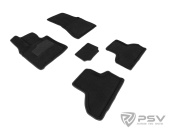 Коврики BMW X5 (F15) 2013-2018 г. - 3D черный "Seintex"   