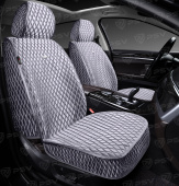 Накидки 5D PSV Xolodok 2 FRONT (Серый/Отстрочка Серая), на передние сиденья, холодок 