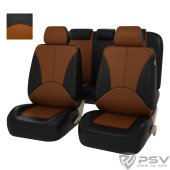Чехлы PSV Imperial Next (Черный-Паприка), экокожа