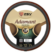 Оплетка на руль  PSV ADAMANT (PRESTIGE) Fiber (Серый) М, экокожа