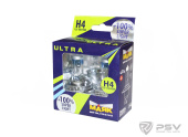Автолампа H4 100/90W 12V (+100%) Super Light Ультра  82450SL+100new (2 шт.) "Маяк"