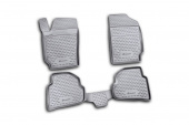 Коврики VW Polo V 2009-2020 г. - Sd, (полиуретан) черный "Autofamily"   