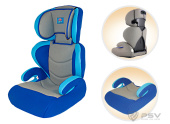 Автокресло детское 15-36кг. Little Car 01 M3 серый-синий