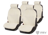 Накидка PSV искусственный мех Mutton 145х55 (Белый), комплект